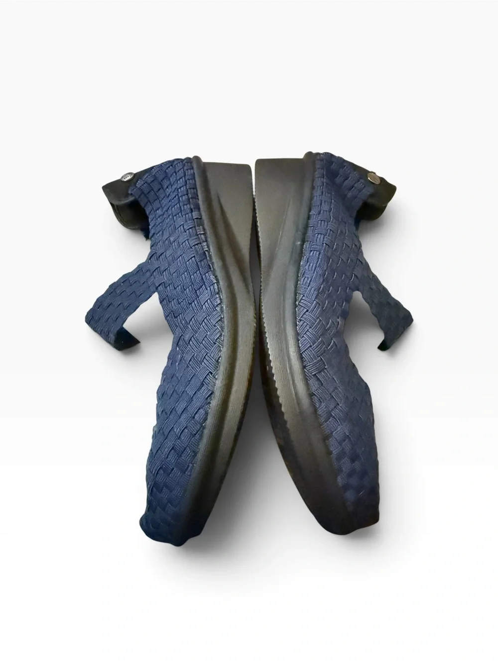 Bernie Mev Charm Yael Navy Woven Mary Jane Shoes Women’s EU 41 US 10 NIB